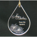 Droplet Ornament on a Black Base - Acrylic